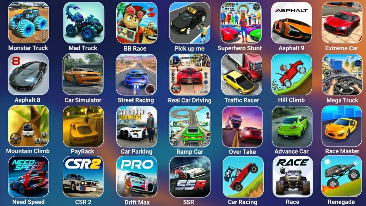 Mega Ramp Car, Car Stunt Race, Extreme Car,Asphalt 8, Mountain Climb,Car Driving City,GT Car Stunt