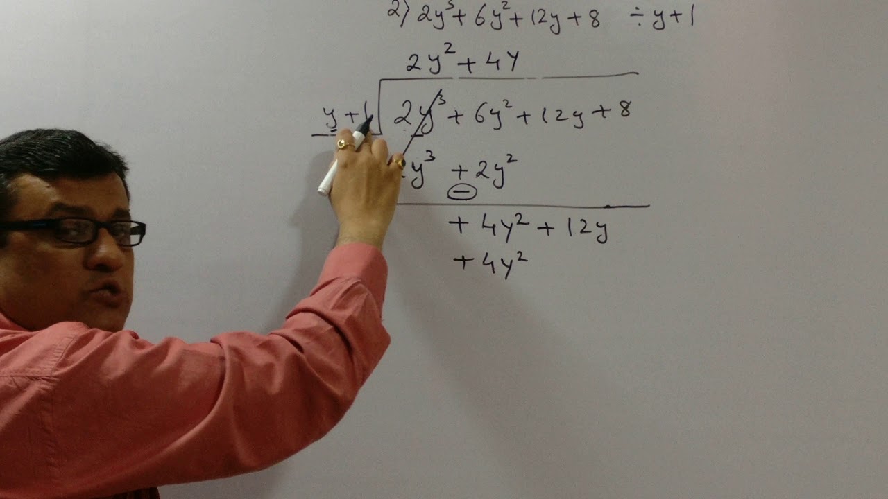 Division of Polynomials by actual division