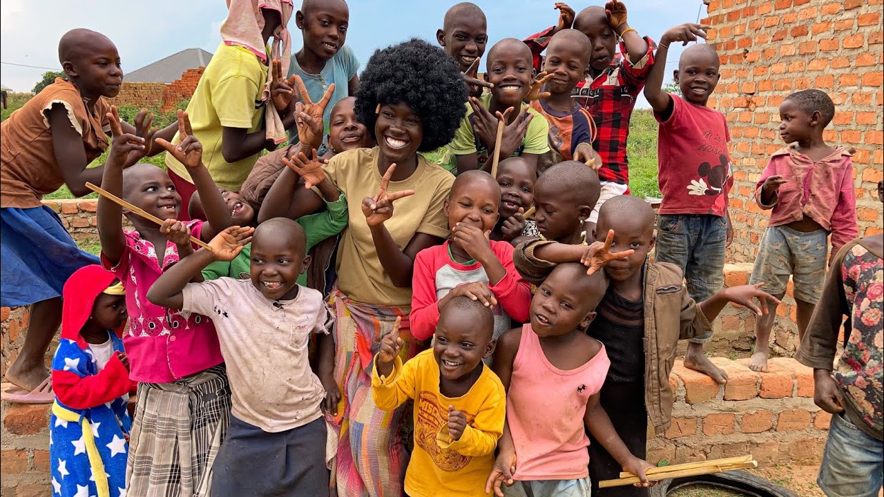 Back to school haircut day  with blacare angels in Uganda