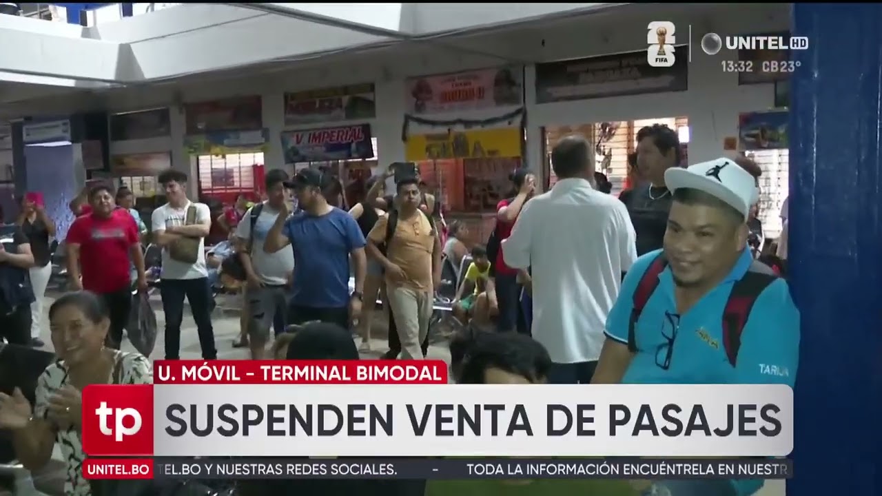 Suspenden salidas y venta de pasajes en la terminal cruceña