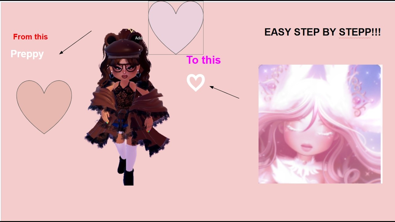 How to get a heart on ur name in royal high easy step by step!!