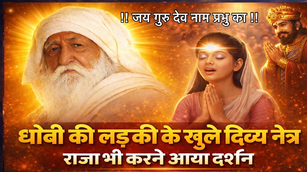 धोबी की लड़की की तीसरी आँख खुली | भजन में लगी तो राजा भी दर्शन को आया | अद्भुत सत्संग कथा !!