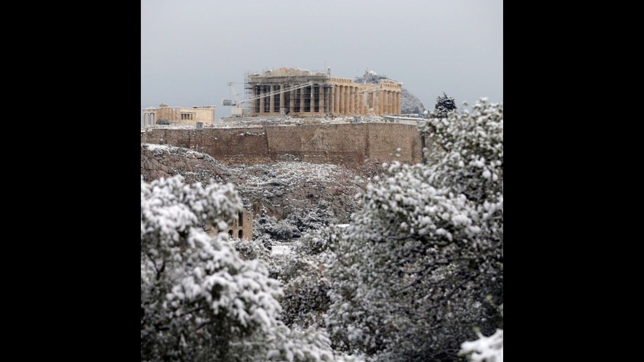 It’s snowing…in Greece!