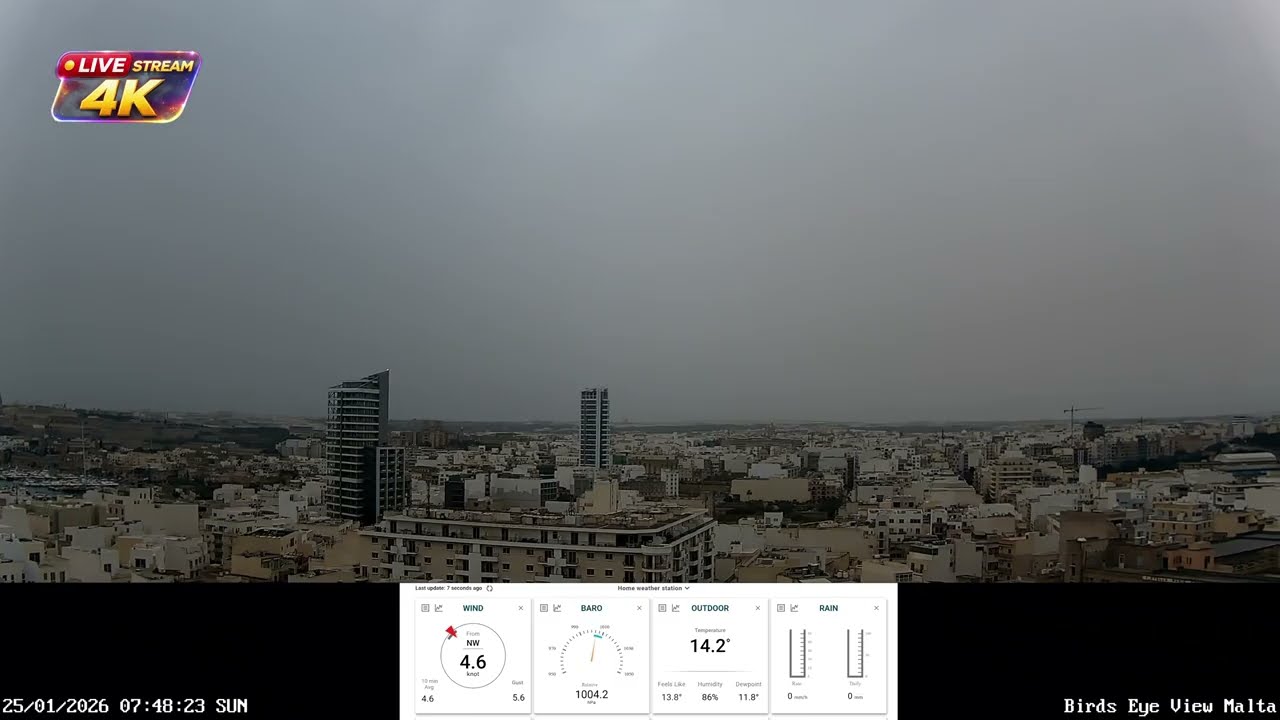 Malta Live Stream in 4K UHD 24/7 + Relaxing Music Vibes