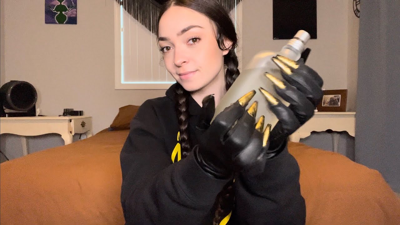 ASMR Intense Finger Fluttering, Whispering, Nail Tapping, Mouth Sounds, Gloves, Fake Nails for Sleep