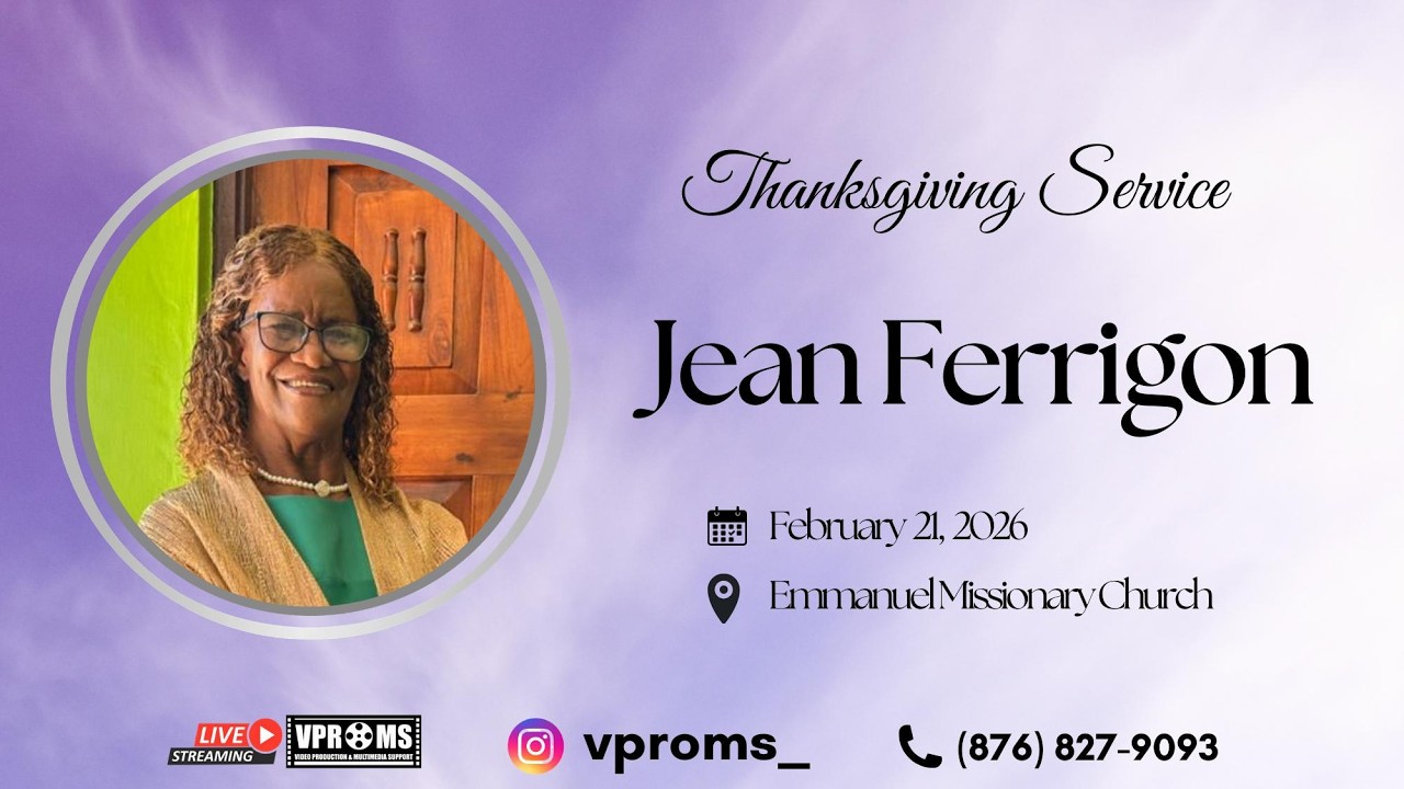 Thanksgiving Service for the life of Jean Ferrigon