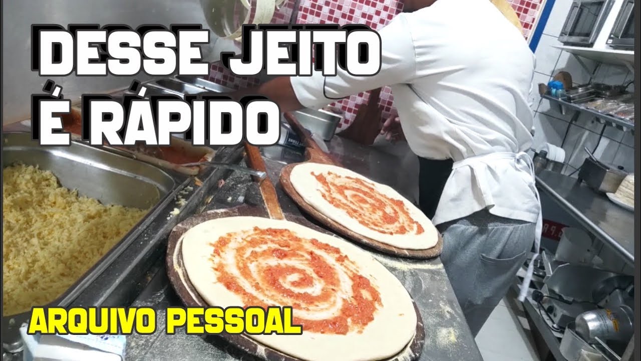 Produzi muitas pizzas em minutos e ao VIVO na minha pizzaria