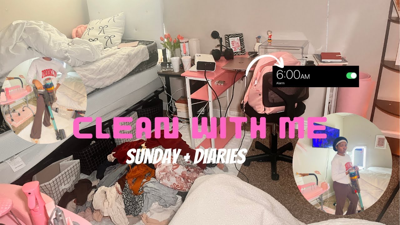 clean my messy room after exam week | from messy to aesthetic | Girl Talk 🤍
