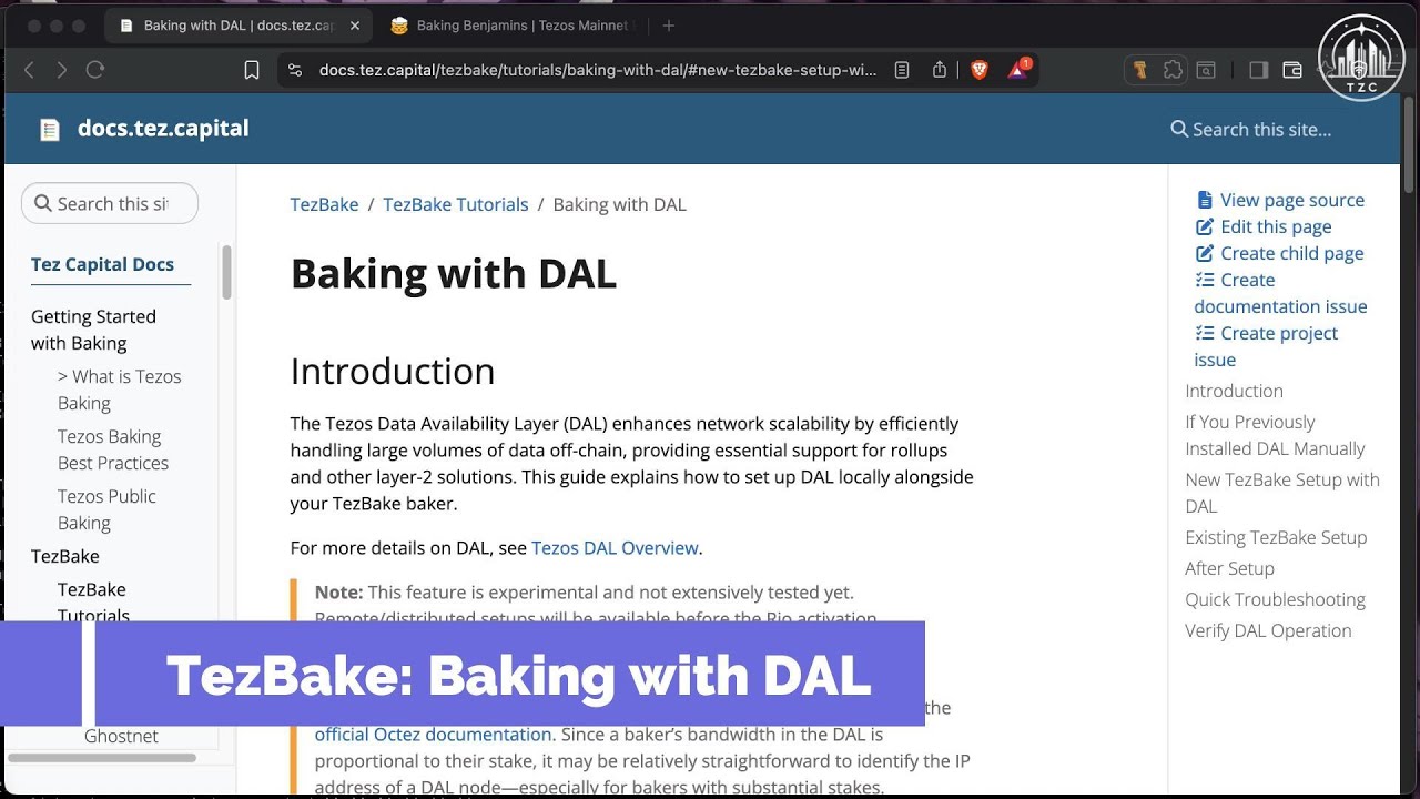 TezBake Baking with DAL