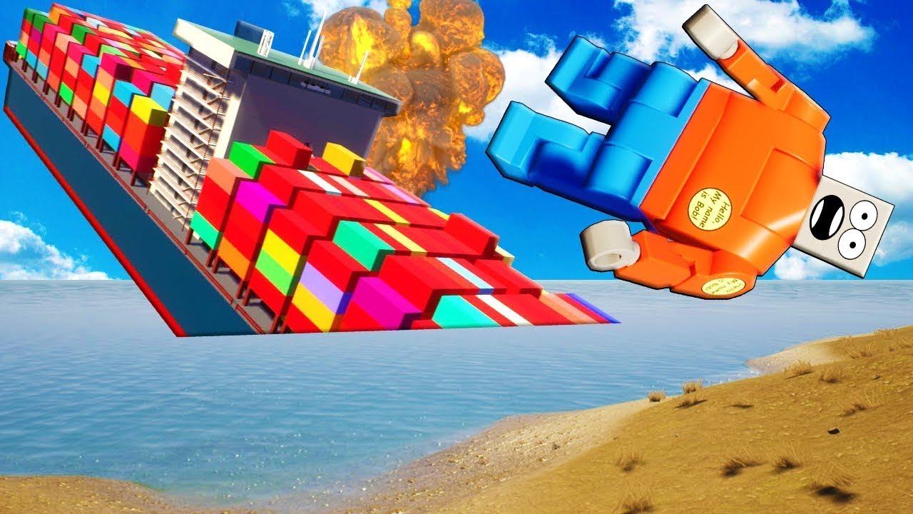 Sinking Ships Survival in the NEW UPDATE in Brick Rigs Multiplayer RP?! 2022