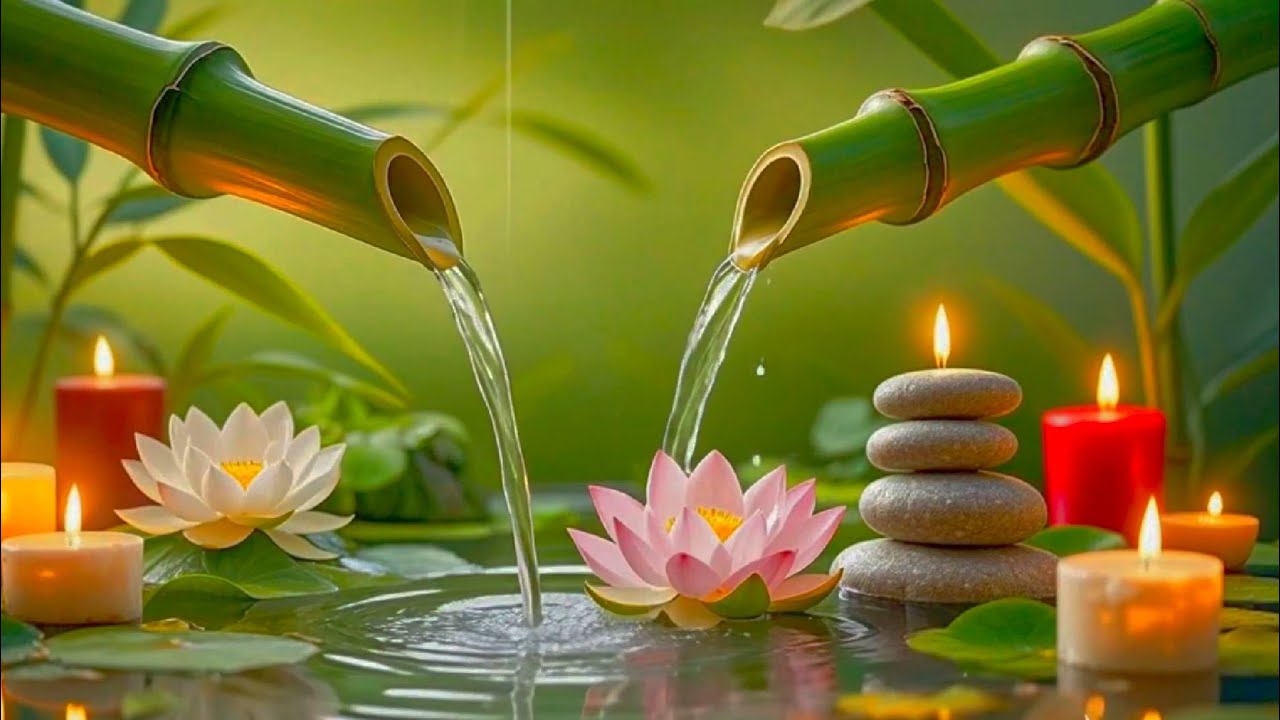 Bamboo Water Sounds 🌿 Calm Anxiety, Stress Relief & Deep Sleep