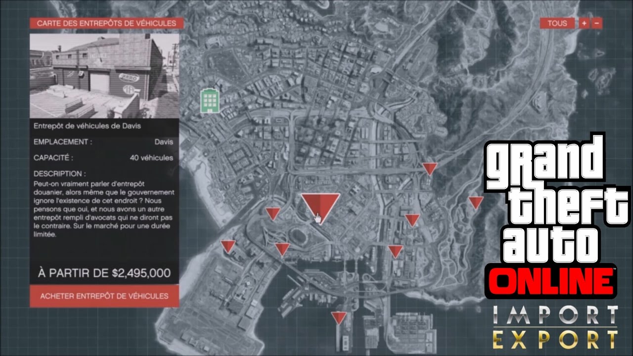 GTA 5 Online _ Achats d'un entrepôt de véhicules
