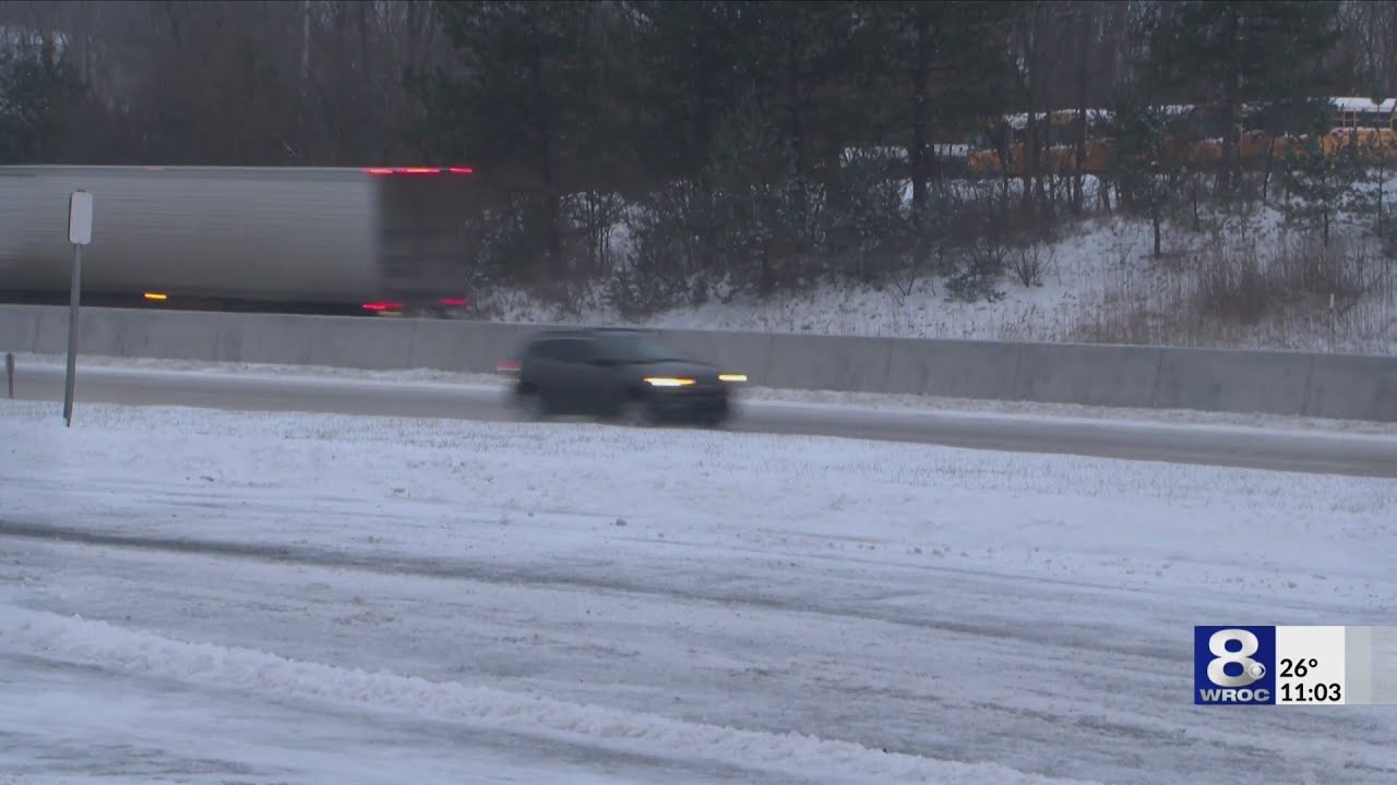 'I hate the winter': Heavy snowfall and freezing rain cause chaos for holiday road trippers