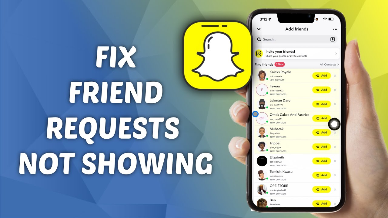 How to FIX Friend Requests Not Showing on Snapchat