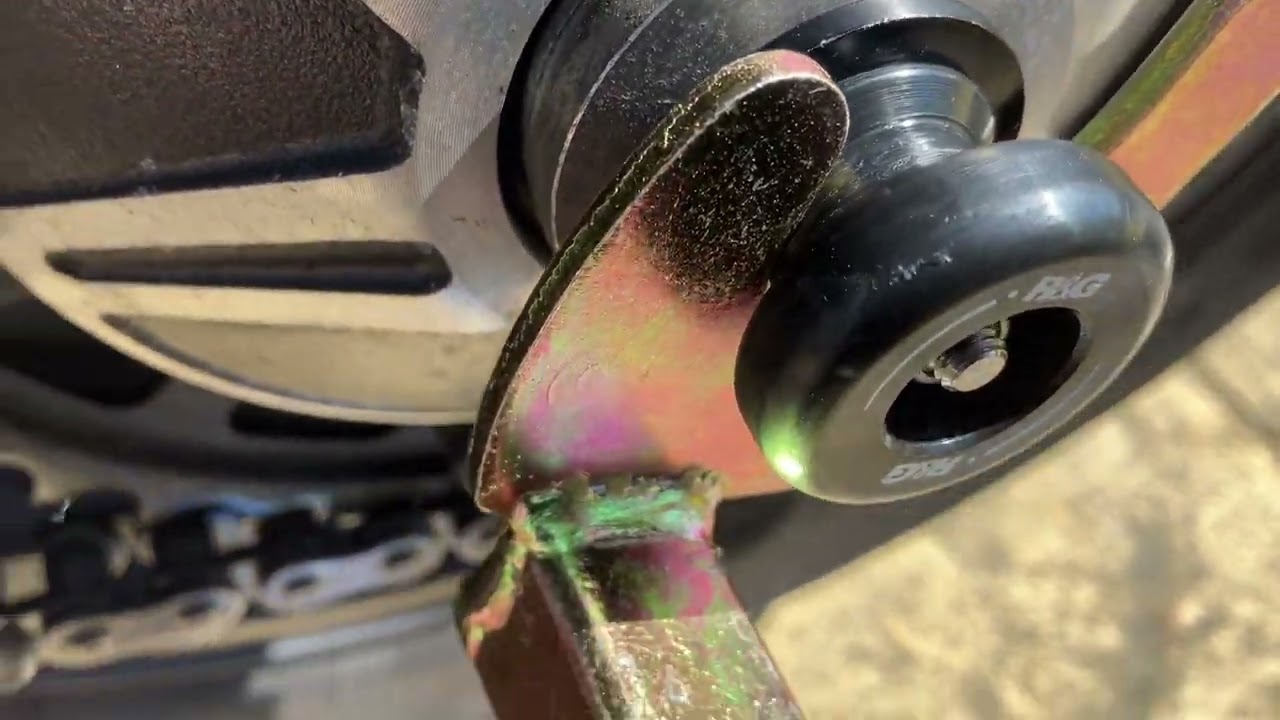 2018 Honda CB1000R R&G Rear Spindle Slider/Paddock Stand Bobbin...is it good for chain maintenance?