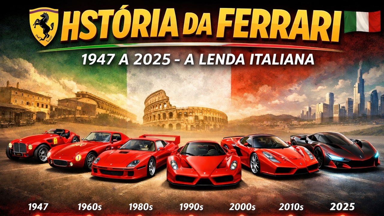 A Lenda Italiana | História da Ferrari 1947 a 2025 |
