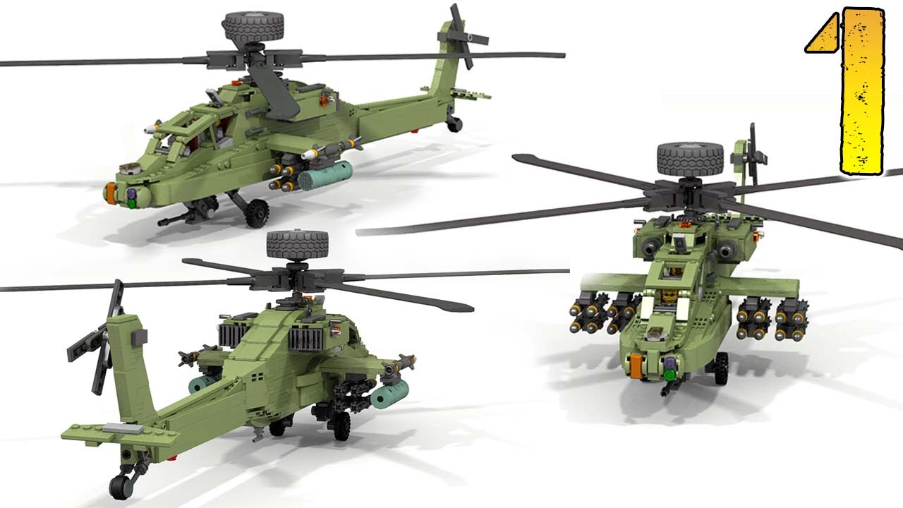 INSTRUCTIONS:  Lego AH-64 APACHE (PART 1/2)