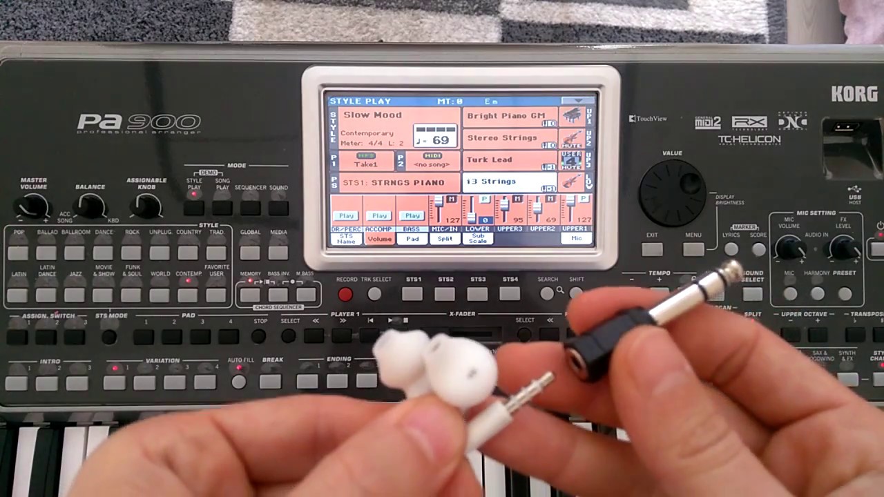 Kulaklıktan Orga Mikrofon Yapma pa900 pa800 ve üst modeller - using headphones as a microphone