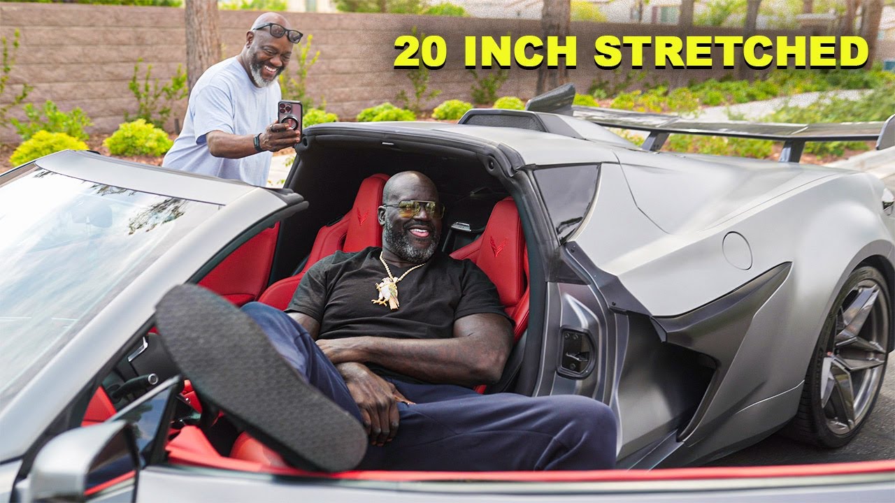 We Delivered The BIGGEST CORVETTE EVER! To Shaquille O'Neal (20 inch STRETCH)