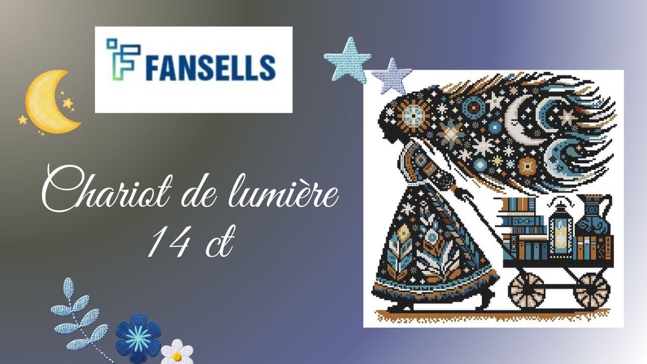 Moment broderie #fansells #pointdecroix #crossstitch #stampedcrossstitch