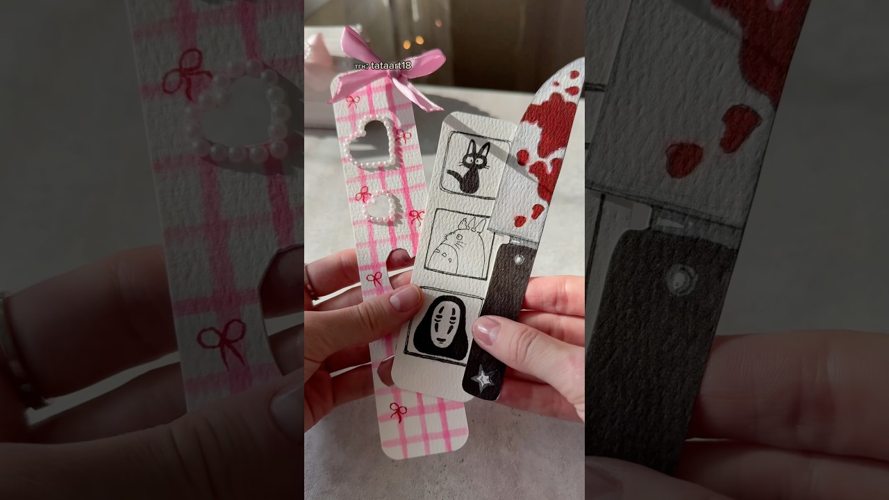 Делаем 2 часть? ✌🏻😗 (скажите да) #diy #artwork #papercraft #bookmark