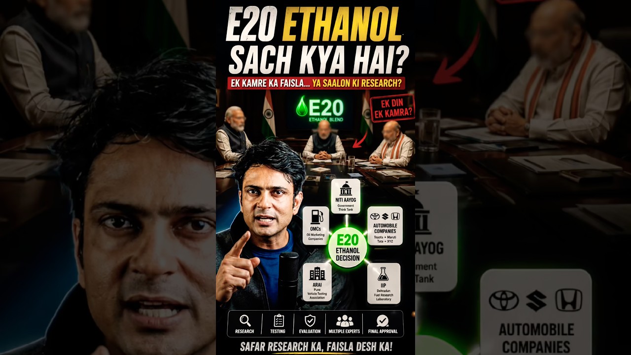 E20 Ka Faisla Kisne Liya? Sach Jaan Kar Hairaan Ho Jaoge! | SIAM, ARAI, NITI Aayog, OMC Ka Pura Sach