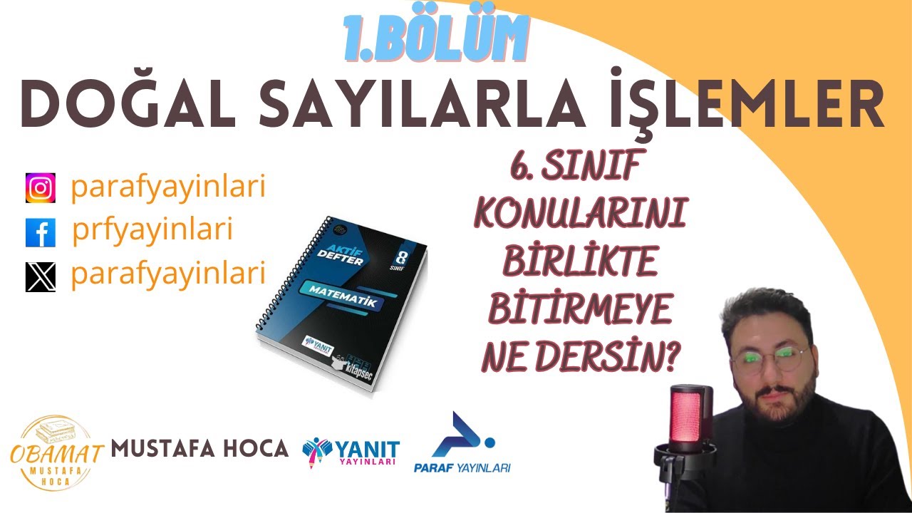 6.SINIF Ders:4 DOĞAL SAYI PROBLEMLERİ (Yanıt yayınları 6.sınıf Aktif defter)