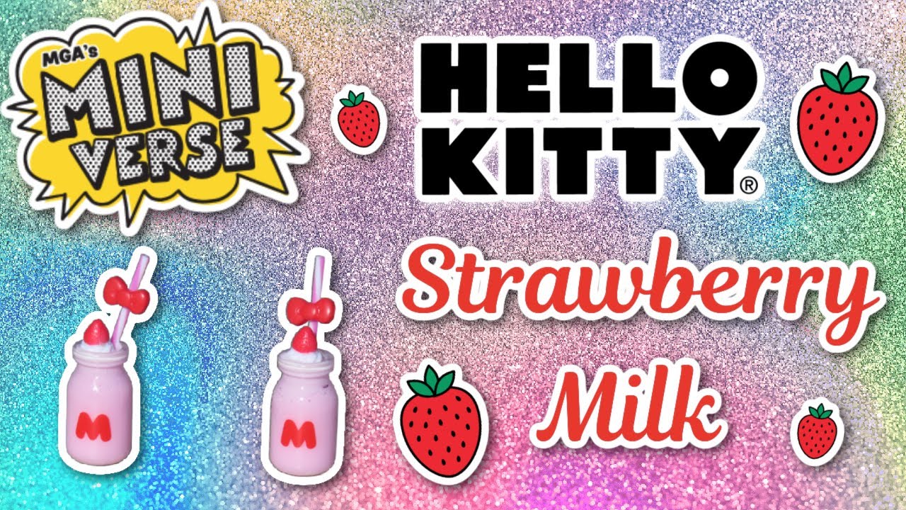 Hello Kitty Miniverse - Making Strawberry Milk!