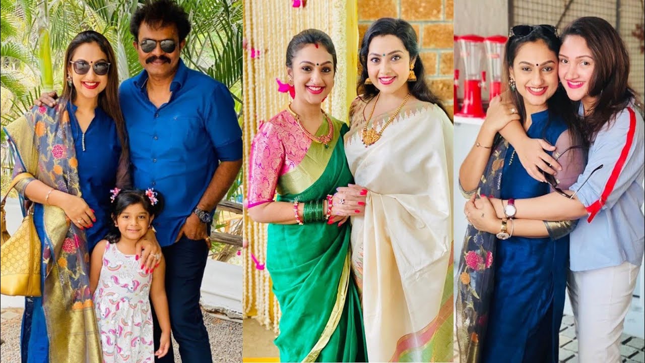 Actress prithahari with bestfriends at attend family function adorable moments
