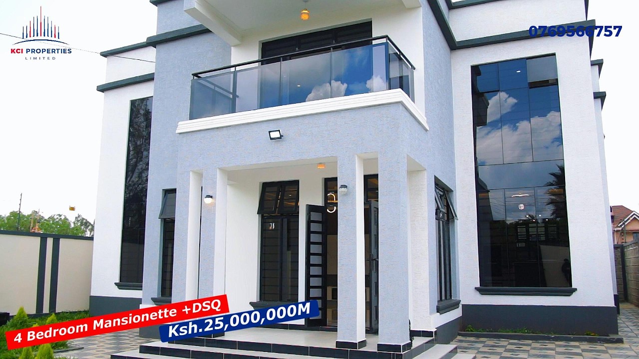 4 Bedroom Mansionette +DSQ priced at Ksh.25,000,000M in Ruiru.