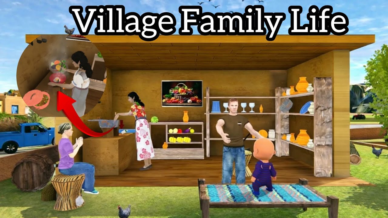 Village family life | mother life sim family |