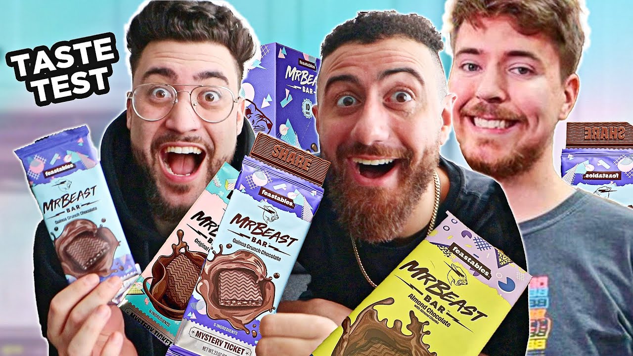Is MrBeast Chocolate ACTUALLY Good..? (TASTE TEST FEASTABLES)