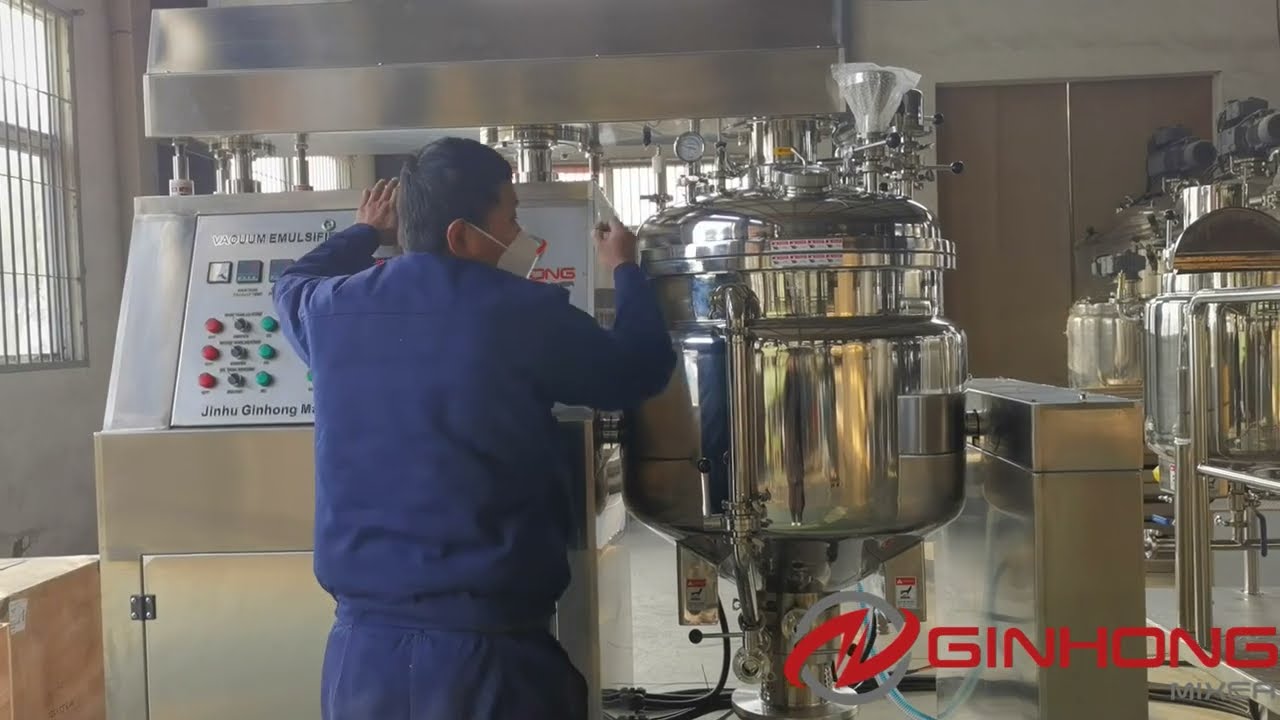 RX-200 vacuum emulsifier homogenizer mixer for toothpaste manufacturing