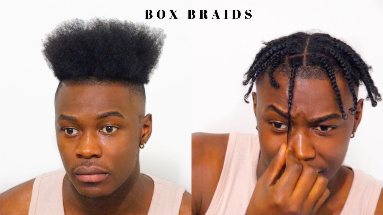 Men's Box Braids for Short Hair! | High Top Hairstyle!