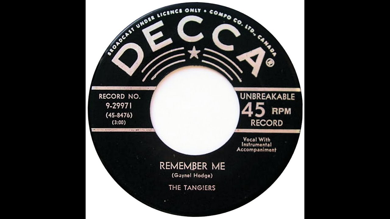TANGIERS  REMEMBER ME