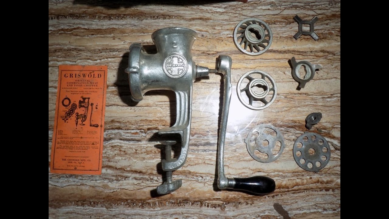 Restoring a Griswold Meat Grinder (plus homemade sausage)