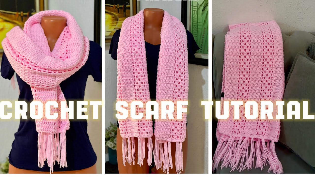 How to Crochet a Scarf / Throw Blanket