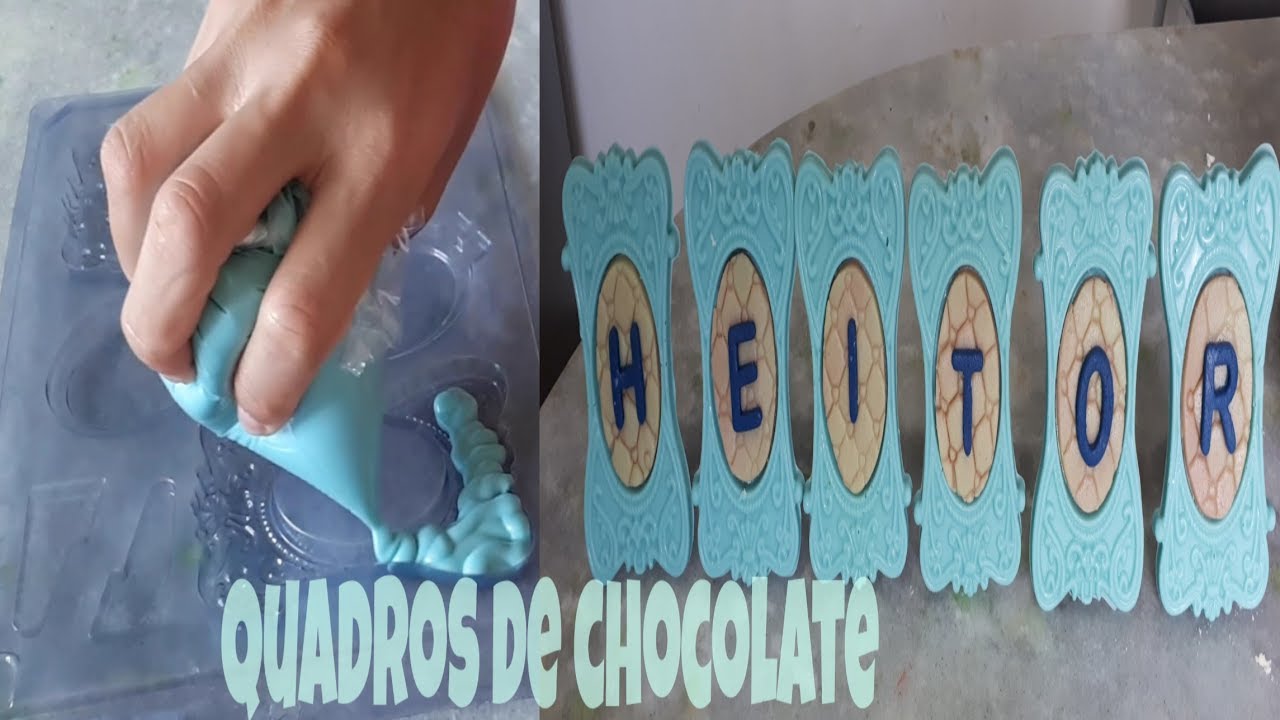 COMO FAZER PORTA RETRATO DE CHOCOLATE PASSO A PASSO  ♡