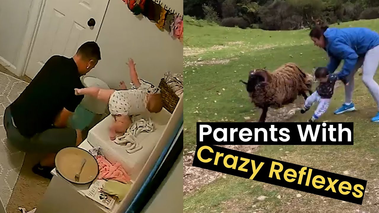 Parents with Life-Saving Reflexes 💪 | Close Call Moments