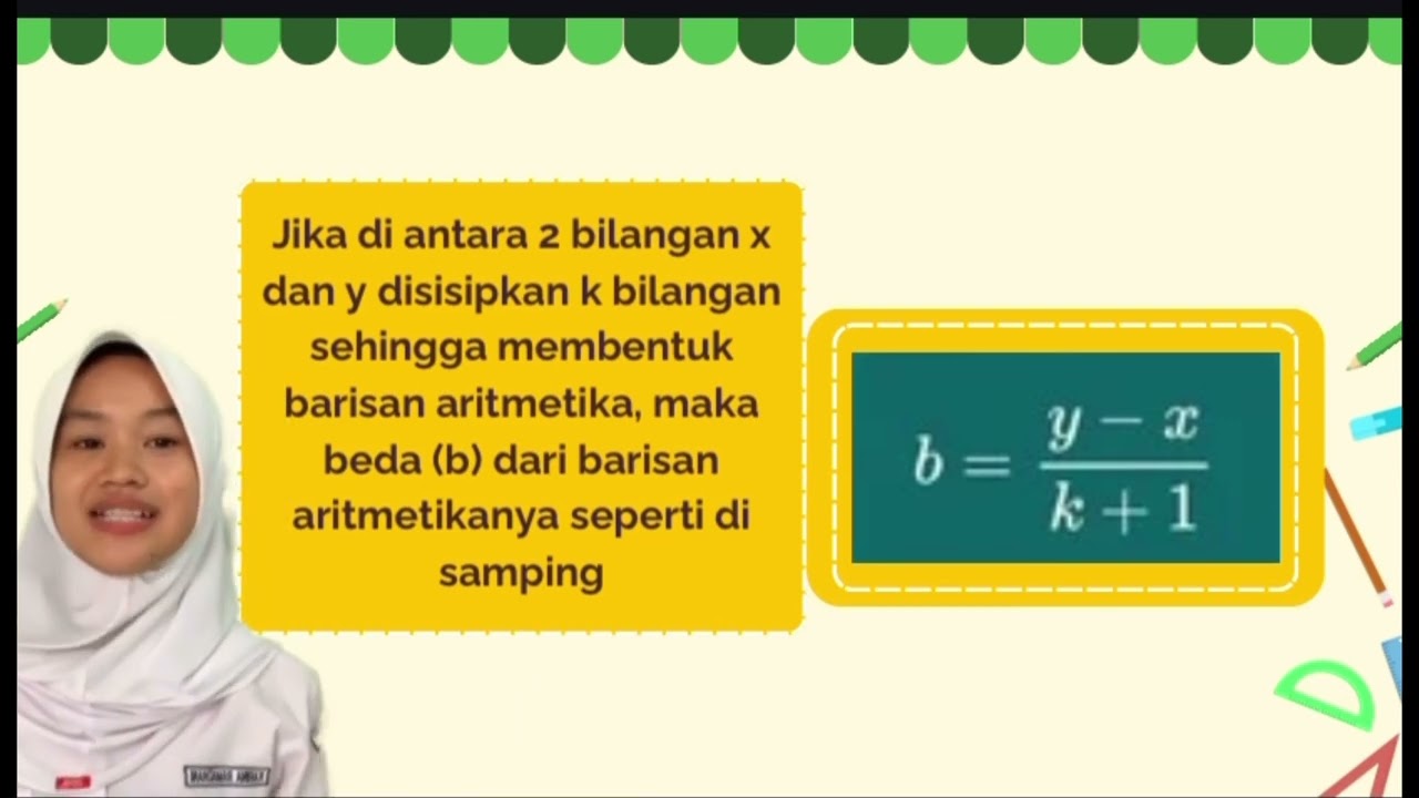 Baris dan Deret Aritmatika XIIK kelompok 3 SMAN 1 TAMBUN SELATAN