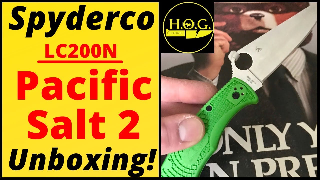 Wicked Rustproof SPYDERCO KNIFE! | Spyderco Pacific Salt 2 (LC200N Version) Unboxing + Overview