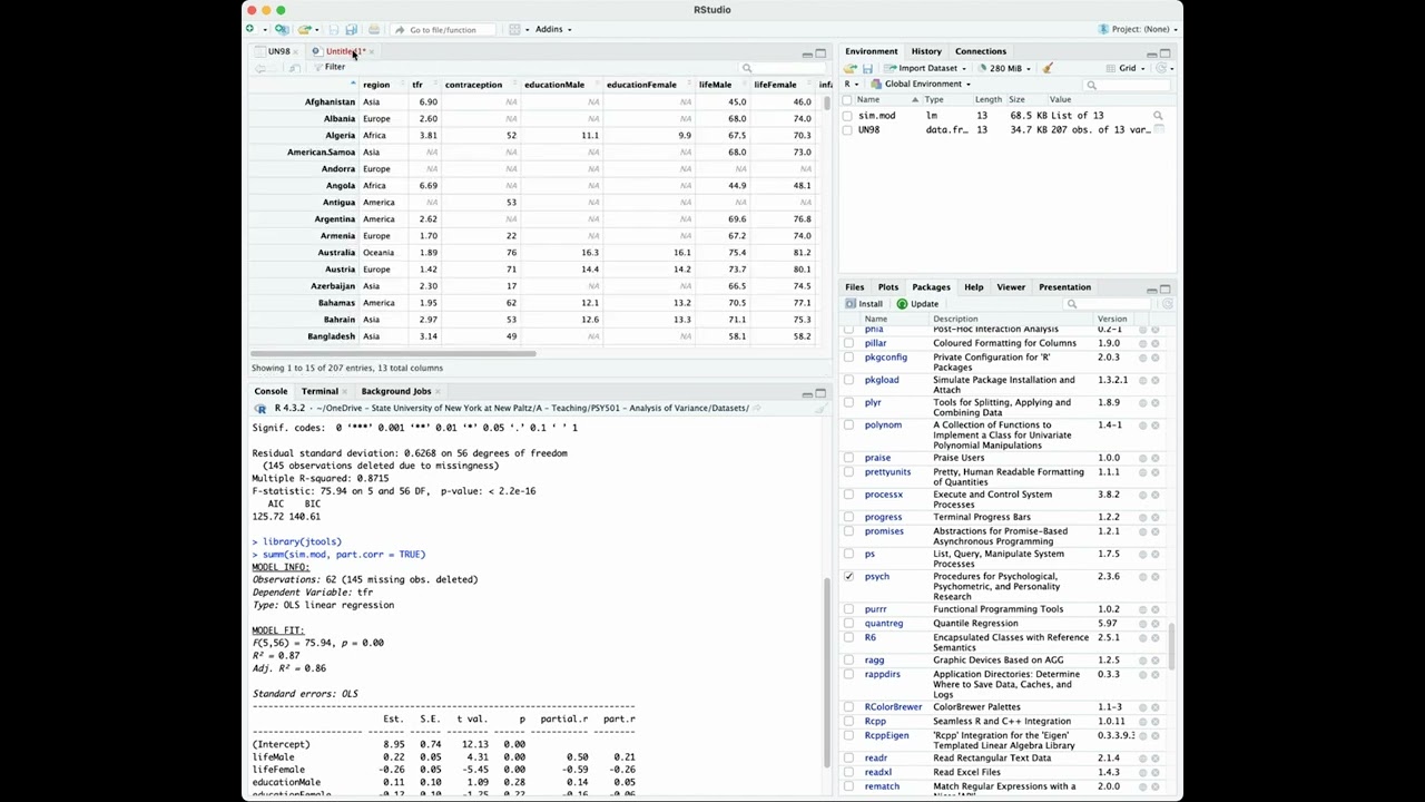 10 - Hierarchical regression in R