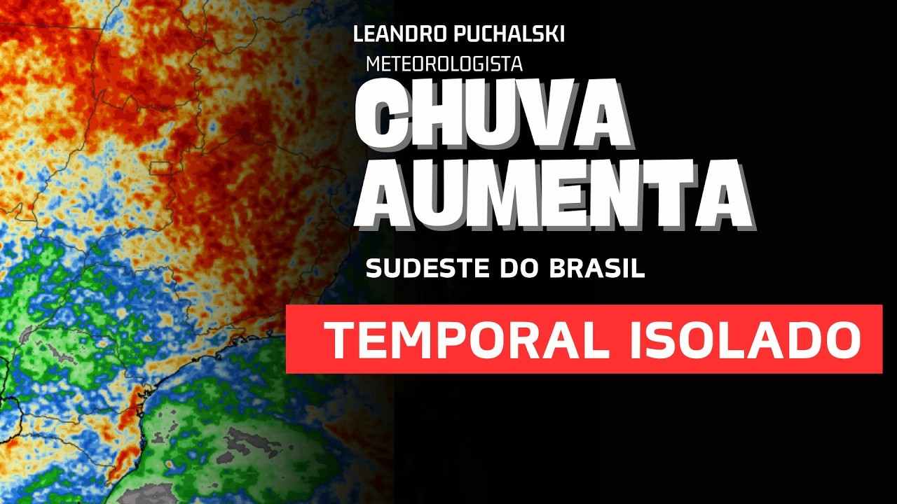A CHUVA AUMENTA NA SEGUNDA PARTE DA SEMANA