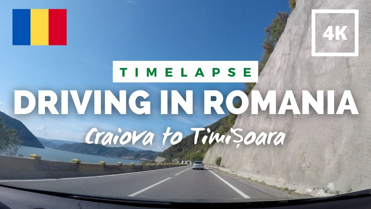 Driving from Craiova to Timisoara in Romania | Timelapse
