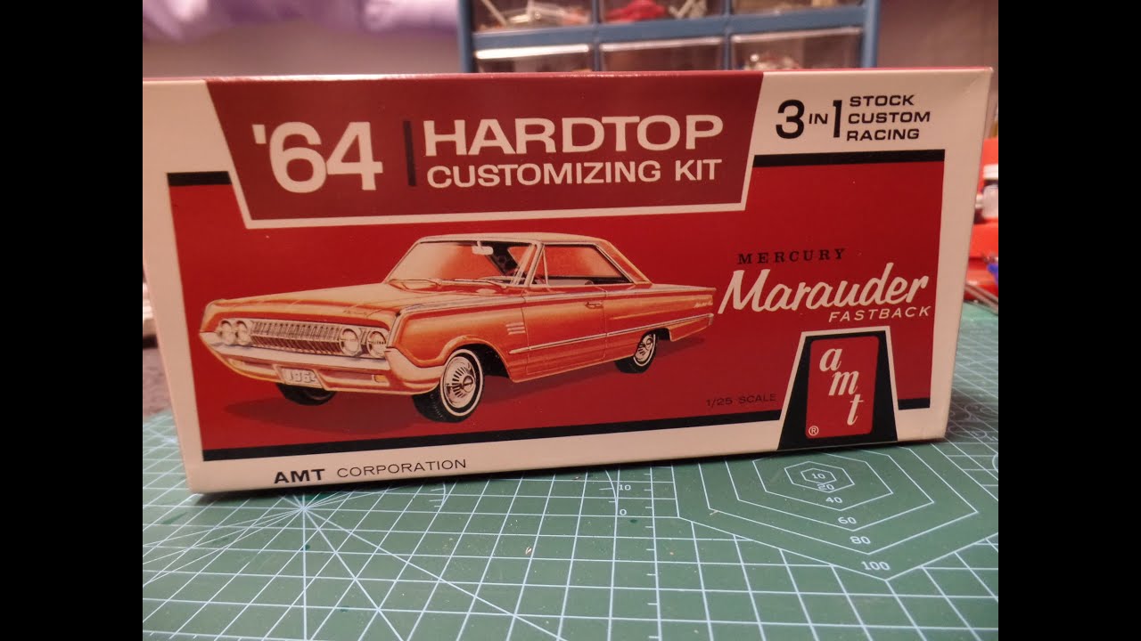 1964 Mercury Marauder AMT Ertl 1:25 Scale Model Car Kit Unboxing