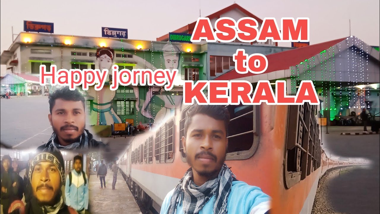 ASSAM to KERALA || Dibrugarh to kerala Train  jorney 4 days||    Ratul vlogs