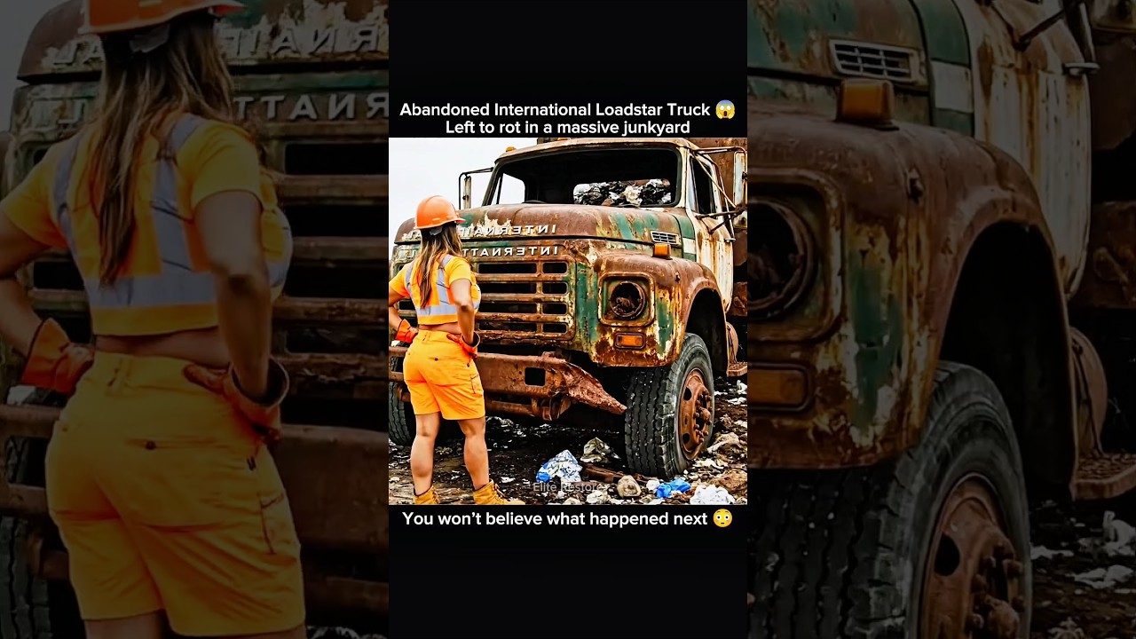 Abandoned International Loadstar Truck 😱 You won't believe what happened next 😳 #restoration #asmr