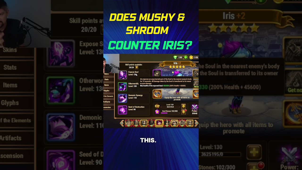 Does Mushy & Shroom Counter Iris? HW Facebook #shorts