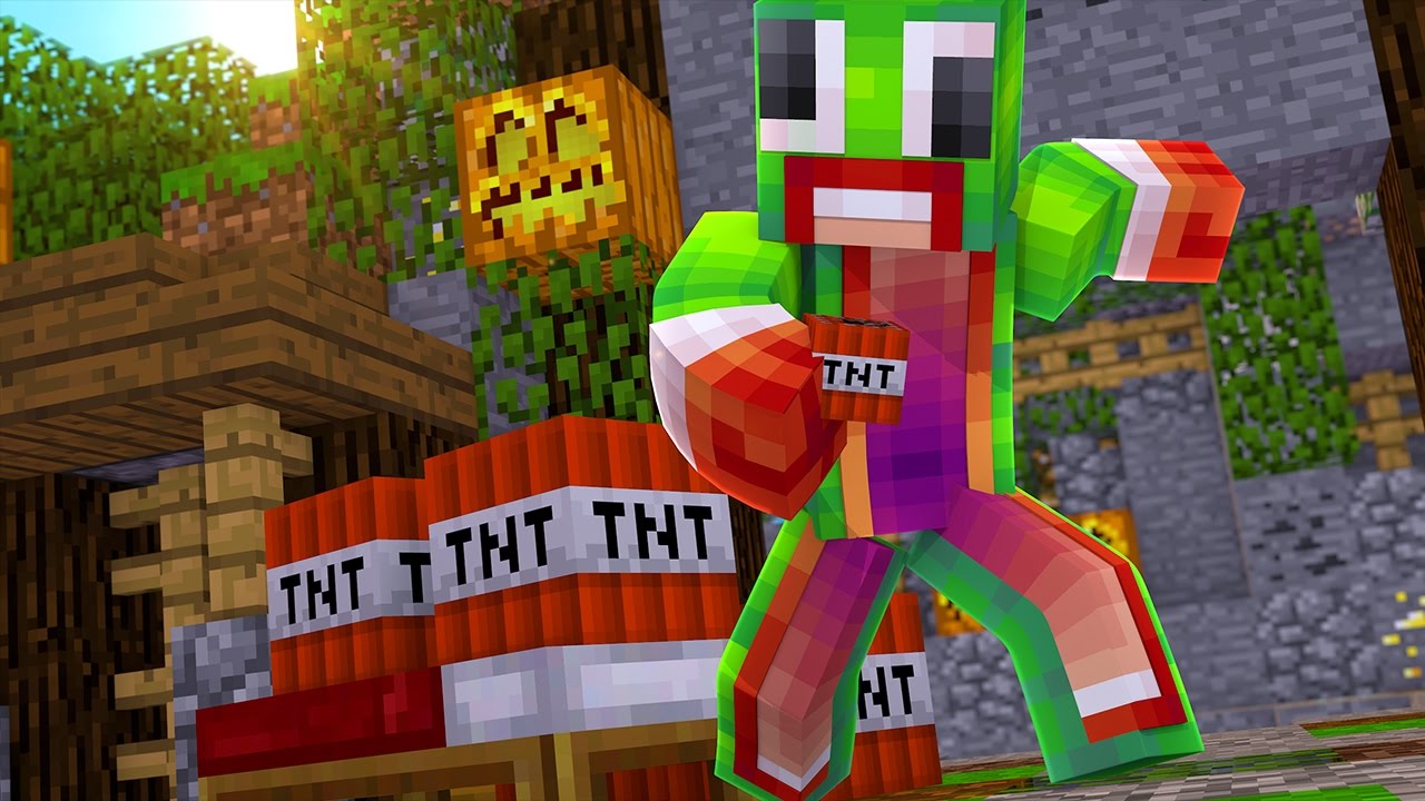 EPIC BED WARS TNT TROLL IN MINECRAFT!
