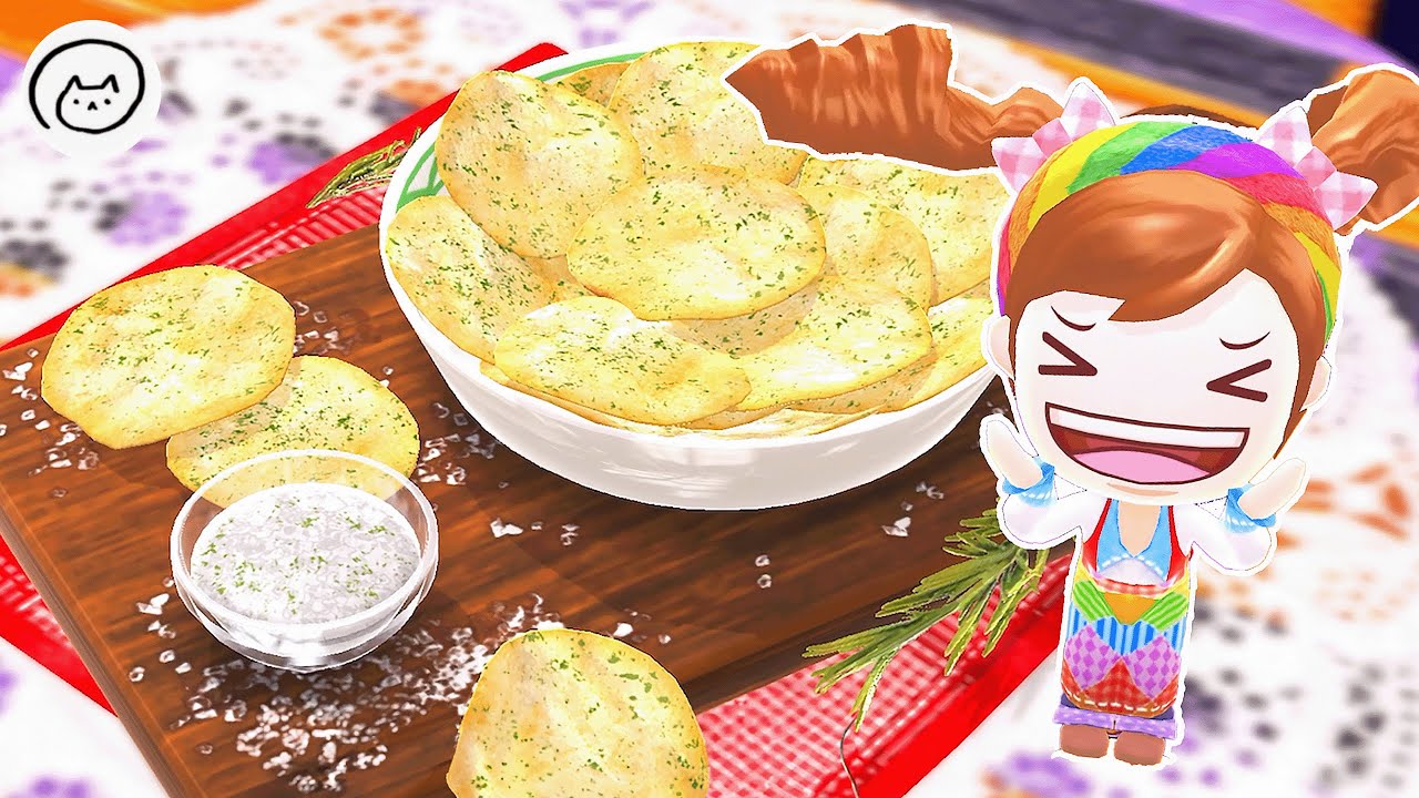 Лучшие картофельные чипсы на свете? Cooking Mama: Кухня! ОБНОВЛЕНИЕ: Быстрые рецепты с мукой, гей...
